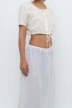 Load image into Gallery viewer, OAK + FORT x Cream, White Cotton Cropped Blouse (XS-M)