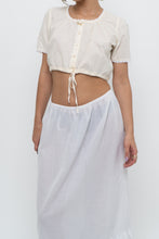 Load image into Gallery viewer, OAK + FORT x Cream, White Cotton Cropped Blouse (XS-M)