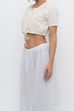Load image into Gallery viewer, OAK + FORT x Cream, White Cotton Cropped Blouse (XS-M)