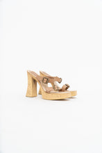 Load image into Gallery viewer, Vintage x Made in Brazil x ALDO Beige Chunky Heels (8)