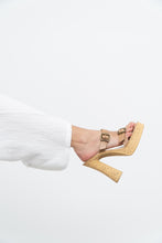 Load image into Gallery viewer, Vintage x Made in Brazil x ALDO Beige Chunky Heels (8)