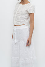 Load image into Gallery viewer, BRANDY MELVILLE x White Pointelle Crop Blouse (XS, S)