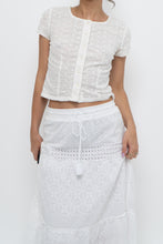 Load image into Gallery viewer, BRANDY MELVILLE x White Pointelle Crop Blouse (XS, S)