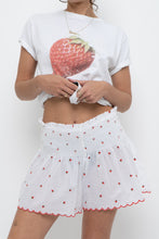 Load image into Gallery viewer, JOIE x Strawberry Cotton Embroidered Lounge Short (S, M)