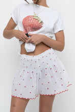 Load image into Gallery viewer, JOIE x Strawberry Cotton Embroidered Lounge Short (S, M)