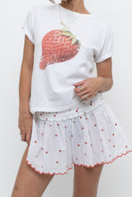 Load image into Gallery viewer, ANTHROPOLOGIE x White Strawberry Cotton Tee (XS, S)