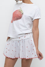 Load image into Gallery viewer, ANTHROPOLOGIE x White Strawberry Cotton Tee (XS, S)