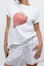 Load image into Gallery viewer, ANTHROPOLOGIE x White Strawberry Cotton Tee (XS, S)