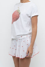 Load image into Gallery viewer, ANTHROPOLOGIE x White Strawberry Cotton Tee (XS, S)