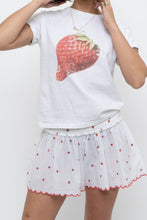 Load image into Gallery viewer, ANTHROPOLOGIE x White Strawberry Cotton Tee (XS, S)
