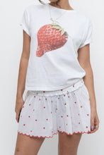 Load image into Gallery viewer, ANTHROPOLOGIE x White Strawberry Cotton Tee (XS, S)