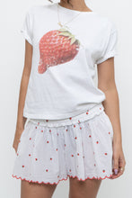 Load image into Gallery viewer, ANTHROPOLOGIE x White Strawberry Cotton Tee (XS, S)