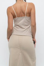 Load image into Gallery viewer, Modern x Beige Ribbed Subtle Glitter Tank (XS, S)