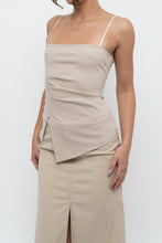 Load image into Gallery viewer, Modern x Beige Ribbed Subtle Glitter Tank (XS, S)