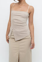 Load image into Gallery viewer, Modern x Beige Ribbed Subtle Glitter Tank (XS, S)