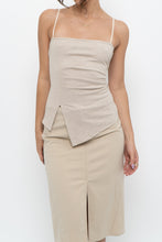 Load image into Gallery viewer, Modern x Beige Ribbed Subtle Glitter Tank (XS, S)