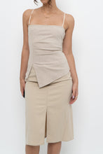 Load image into Gallery viewer, Modern x Beige Ribbed Subtle Glitter Tank (XS, S)