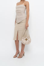 Load image into Gallery viewer, Vintage x Made in Hong Kong x DKNY Beige Cotton-blend Midi Skirt (XS)