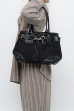 Load image into Gallery viewer, COACH x Black Monogram Canvas, Leather Purse
