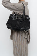 Load image into Gallery viewer, COACH x Black Monogram Canvas, Leather Purse