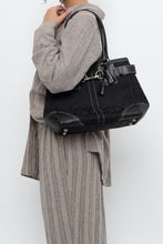 Load image into Gallery viewer, COACH x Black Monogram Canvas, Leather Purse