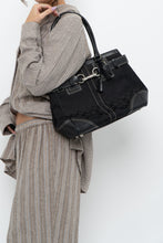 Load image into Gallery viewer, COACH x Black Monogram Canvas, Leather Purse