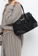 Load image into Gallery viewer, COACH x Black Monogram Canvas, Leather Purse