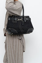 Load image into Gallery viewer, COACH x Black Monogram Canvas, Leather Purse