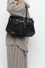 Load image into Gallery viewer, COACH x Black Monogram Canvas, Leather Purse