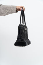 Load image into Gallery viewer, COACH x Black Monogram Canvas, Leather Purse