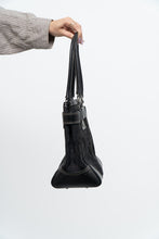 Load image into Gallery viewer, COACH x Black Monogram Canvas, Leather Purse