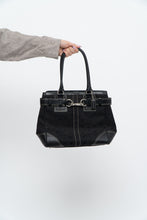 Load image into Gallery viewer, COACH x Black Monogram Canvas, Leather Purse