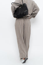 Load image into Gallery viewer, Vintage x Made in India x Brown Linen Striped Set (M, L)