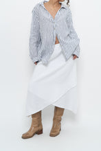 Load image into Gallery viewer, Vintage x Made in USA x White Linen Midi Skirt (S, M)