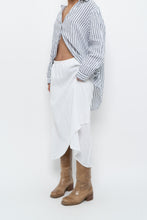 Load image into Gallery viewer, Vintage x Made in USA x White Linen Midi Skirt (S, M)