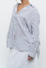 Load image into Gallery viewer, Vintage x SIGRID OLSEN White Striped Linen Buttonup (S-2XL)