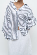 Load image into Gallery viewer, Vintage x SIGRID OLSEN White Striped Linen Buttonup (S-2XL)