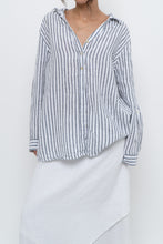 Load image into Gallery viewer, Vintage x SIGRID OLSEN White Striped Linen Buttonup (S-2XL)