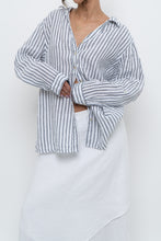 Load image into Gallery viewer, Vintage x SIGRID OLSEN White Striped Linen Buttonup (S-2XL)