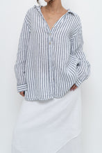 Load image into Gallery viewer, Vintage x SIGRID OLSEN White Striped Linen Buttonup (S-2XL)