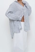 Load image into Gallery viewer, Vintage x SIGRID OLSEN White Striped Linen Buttonup (S-2XL)