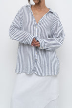 Load image into Gallery viewer, Vintage x SIGRID OLSEN White Striped Linen Buttonup (S-2XL)