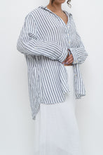 Load image into Gallery viewer, Vintage x SIGRID OLSEN White Striped Linen Buttonup (S-2XL)