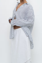 Load image into Gallery viewer, Vintage x SIGRID OLSEN White Striped Linen Buttonup (S-2XL)
