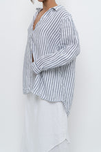 Load image into Gallery viewer, Vintage x SIGRID OLSEN White Striped Linen Buttonup (S-2XL)