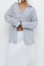 Load image into Gallery viewer, Vintage x SIGRID OLSEN White Striped Linen Buttonup (S-2XL)