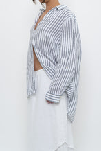 Load image into Gallery viewer, Vintage x SIGRID OLSEN White Striped Linen Buttonup (S-2XL)