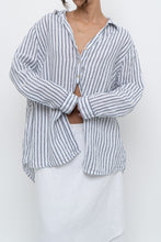 Load image into Gallery viewer, Vintage x SIGRID OLSEN White Striped Linen Buttonup (S-2XL)