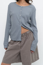 Load image into Gallery viewer, Modern x Blue, Grey Ribbed Cardigan (M-L)