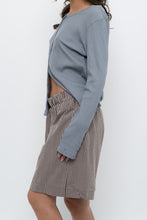 Load image into Gallery viewer, Modern x Blue, Grey Ribbed Cardigan (M-L)